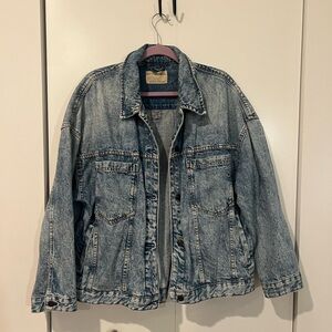 Free People Opal Swing Jacket Light Blue Denim